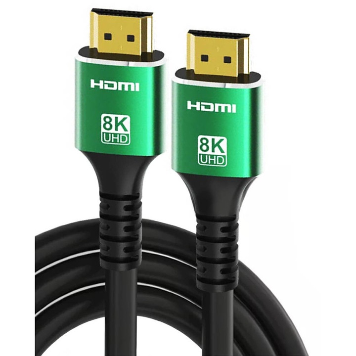 Cablu HDMI, HD, 2.1, 2 m, Viteza ultra-ridicata, 8K, 120Hz, PVC, Plastic, HDMI Dad, HDMI Dad