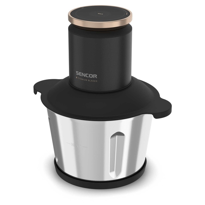 Sencor SCB 8000BK Konyhai aprító 800 W, 9 titán penge, 3 L-es edény, Fekete