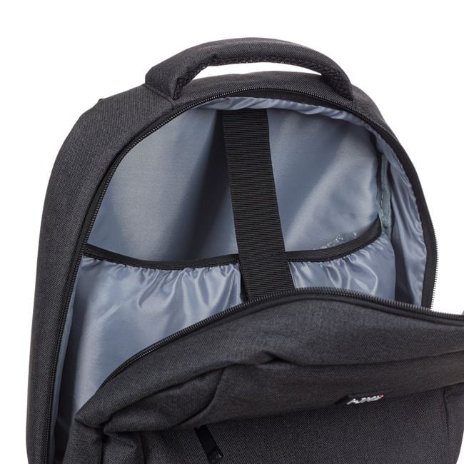 Rucsac unisex i-JMB laptop 15.6", gri, 30x14x46cm, material poliester, spate anatomic
