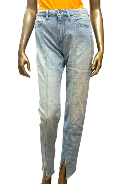 Blugi de dama G-Star RAW Lanc 3D High Straight 90's RP 8607449 16113-32, Talie inalta, Picior drept, W26-L32, Albastru