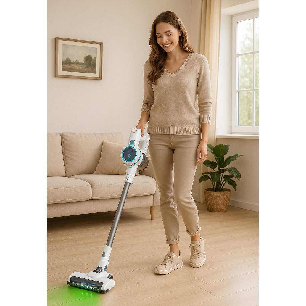 Aspirator Vertical 2 In 1 Cu Accesorii, Camry, Cr7075, Executie De Inalta Calitate, Putere Maxima 350 W, Atentie La Detalii, Filtrare In 3 Etape Cu Filtru Hepa 12, Negru, 2 Acumulatori Li-Ion