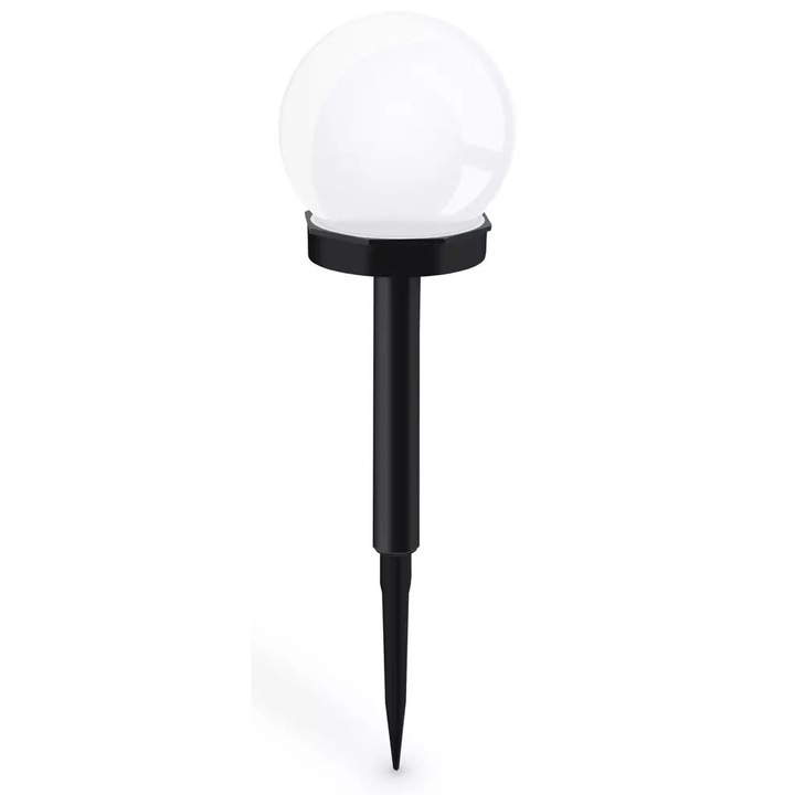 Соларна лампа, YNG, YNG-105-WC, 10 см, Автоматичен старт, Безжична, Лесен монтаж, Бяла, Комплектът включва: 1 брой, Материал: пластмаса, Градинско осветление, Външно осветление, Декоративно осветление