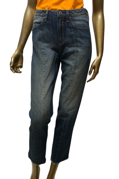 Blugi de dama G-Star RAW Lanc 3D High Straight RP 8231439 16113-33, Talie inalta, Croi larg, W27-L32, Albastru