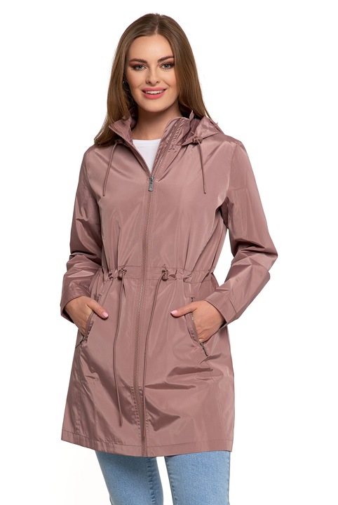 Дамско преходно яке, Moraj, елегантно, с качулка, полиестер,
