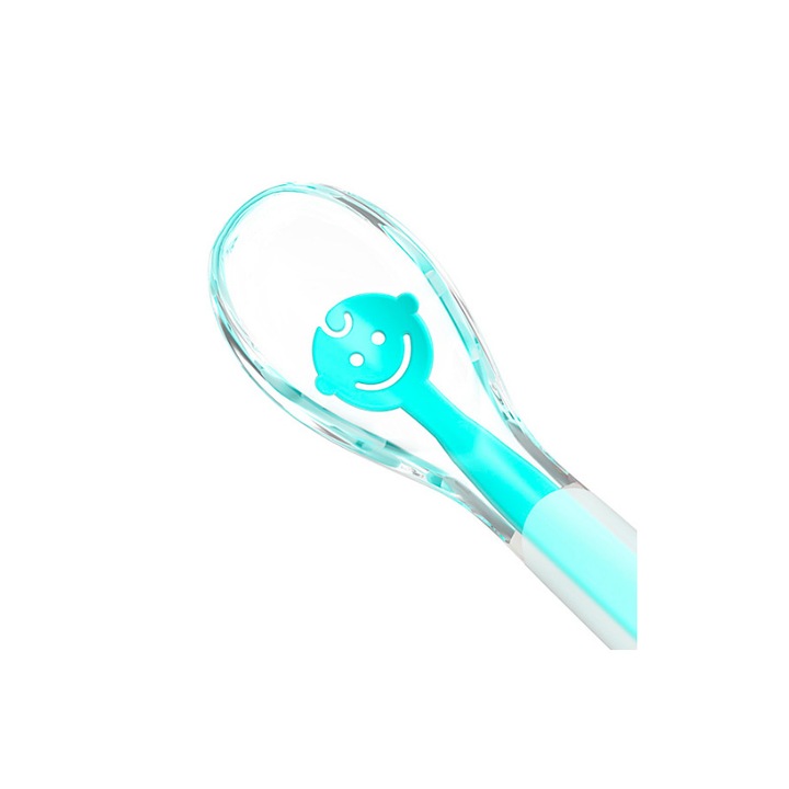 Lingurita din silicon pentru copii BabyOno Smile 1460-AL, Turcoaz