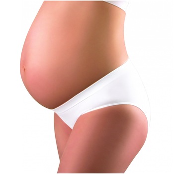 Chiloti gravide albi Babyono 508, Alb Chiloti gravide albi Babyono 508, Alb