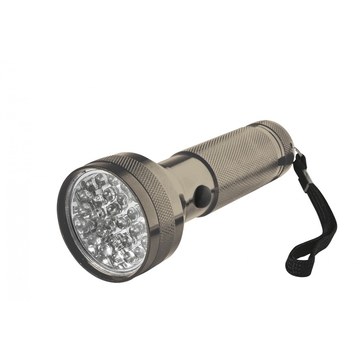 Фенер 28 LED, 3.6W, 100 лумена, металик, Home