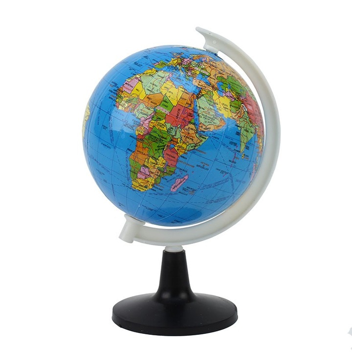 Мини глобус географска политическа карта ProCart, Меридиан ABS, Диаметър 10.6 см