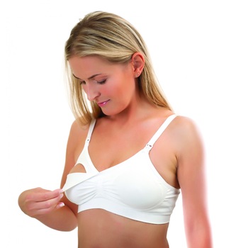 Sutien pentru alaptat - cu ioni de argint D 70-75 cm alb Babyono 506 Sutien pentru alaptat - cu ioni de argint D 70-75 cm alb Babyono 506
