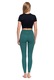 Colanti sport pentru femei, Moraj, talie inalta, opaci, verde, material elastic, L INTL