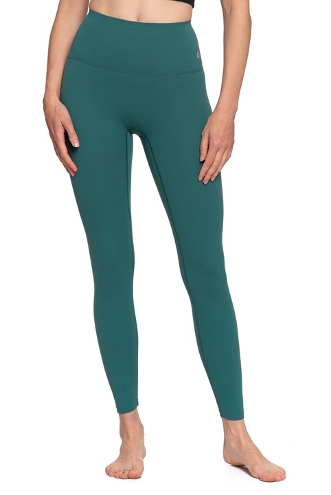 Colanti sport pentru femei, Moraj, talie inalta, opaci, verde, material elastic, L INTL