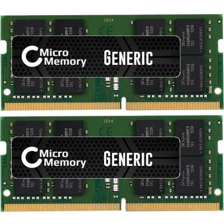Modul memorie RAM CoreParts 32GB, 2666Mhz DDR4 SO-DIMM, set 2x16GB