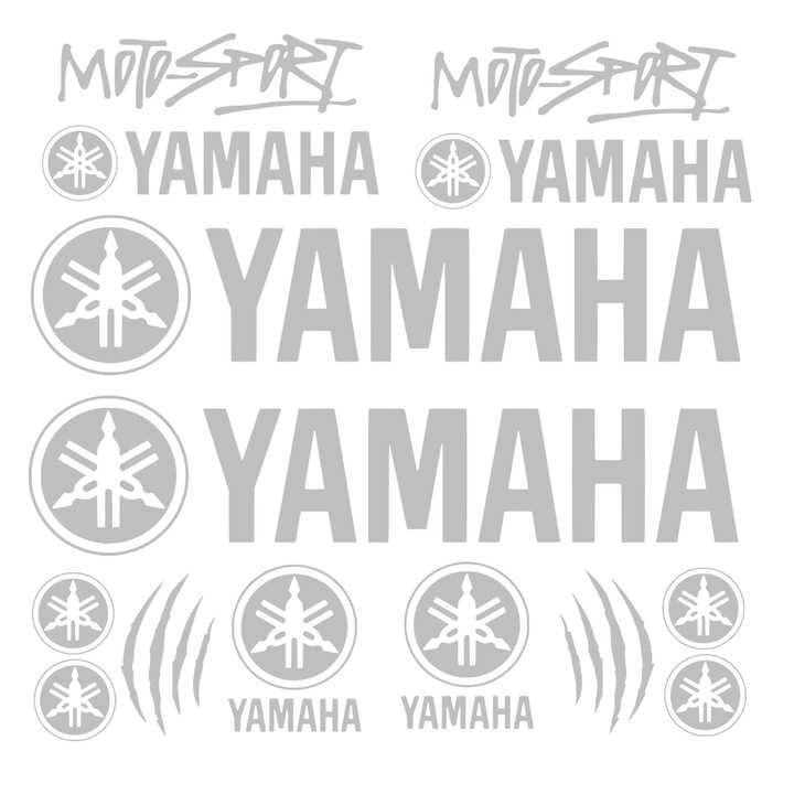 Set Stickere Moto, Yamaha MotorSport Gri