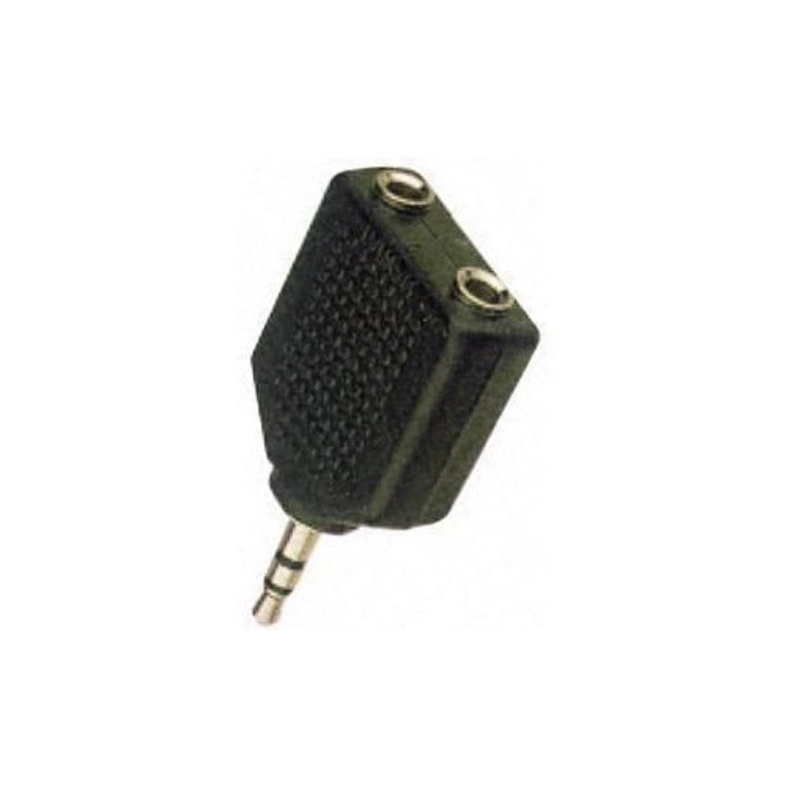 Audio adapter mini jack 3,5 mm, MicroConnect, 3,5 mm sztereó jack - 2 x 3,5 mm