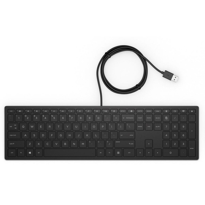 Tastatură cablată HP Pavilion 300, model EHS61ASFWE, neagră