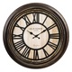 Ceas de perete vintage negru bronz brushed ø50cm