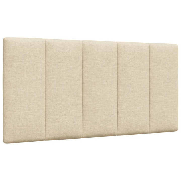 Perna pe cap, vidaXL, crem, 100x40cm, material textil