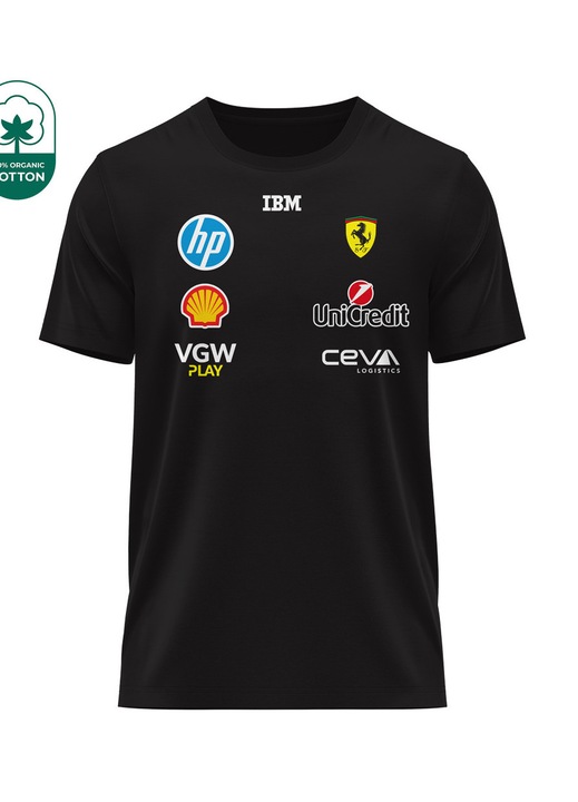 Мъжка тениска Charles Leclerc Ferrari 35.34, къс ръкав, многоцветна, M INTL