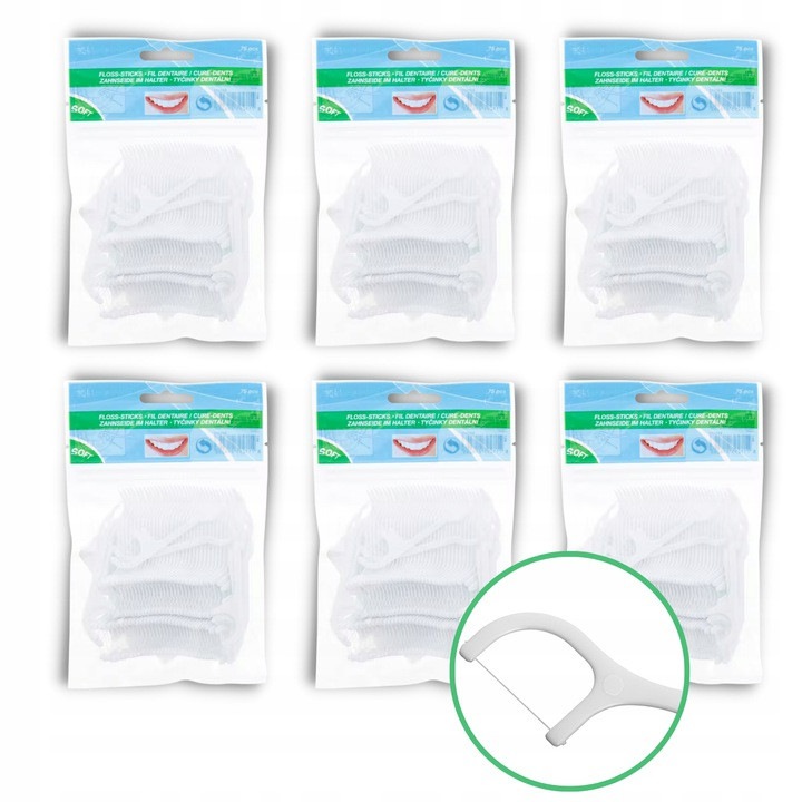 Set ata dentara CARDSPLITTER, 450 bucati, 2-in-1, antibacterian, cerata
