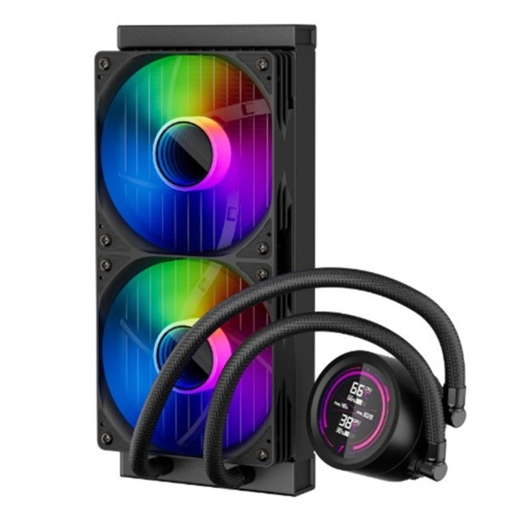 1stPlayer Thunderbolt TS4 охладител за процесор, aRGB осветление, черен