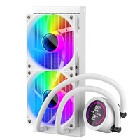 Cooler Procesor 1stPlayer® Thunderstorm TS4 240-wh, display IPS, ARGB, compatibil AMD/Intel, alb