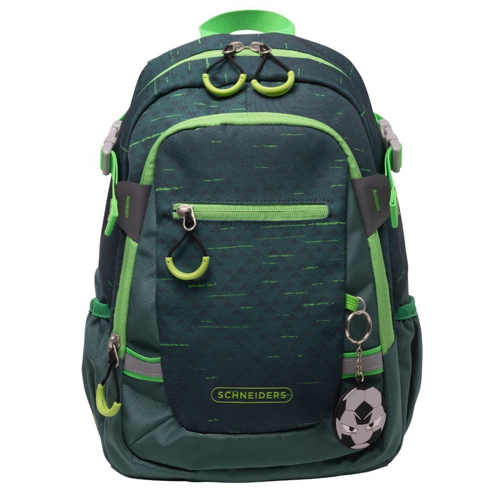 Rucsac Schneiders Pentru Clasa Pregatitoare Verde, 11L, 25x35x12cm