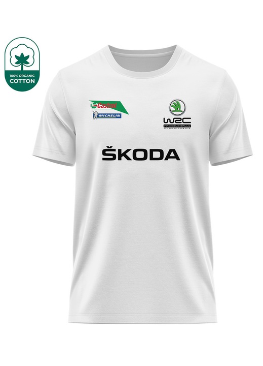 Мъжка тениска Skoda 35.37, къс ръкав, многоцветна