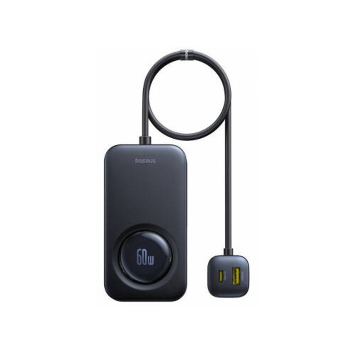 Зарядно за кола Baseus, PrimeTrip VW1, 105W, За 3 x USB-A - 3 x USB-C, Черен