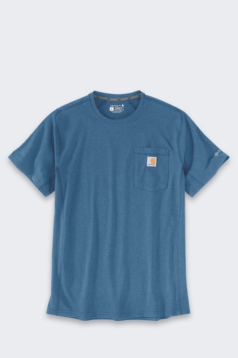 Tricou barbati Mid SS, CARHARTT, Bumbac/Poliester, Bleumarin