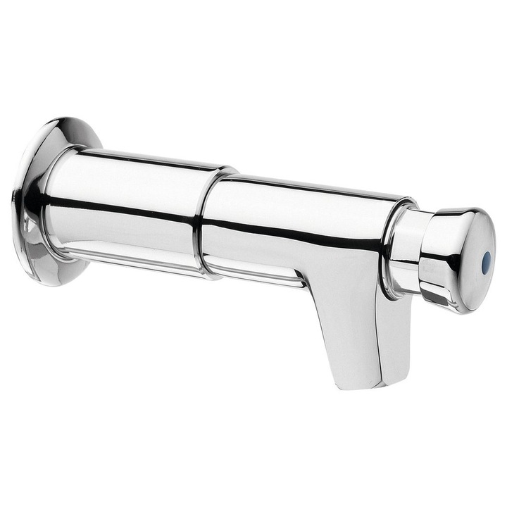 Robinet automat, Silfra, crom, 60x163mm, montare pe perete