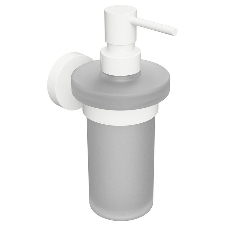 Sapho X-ROUND szappanadagoló, 230ml, fehér, 80x180x100mm