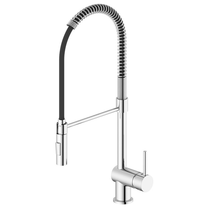 Sapho szaniter csaptelep, MOOVAN modell, króm, 121x303x282mm, kihúzható fúvókával