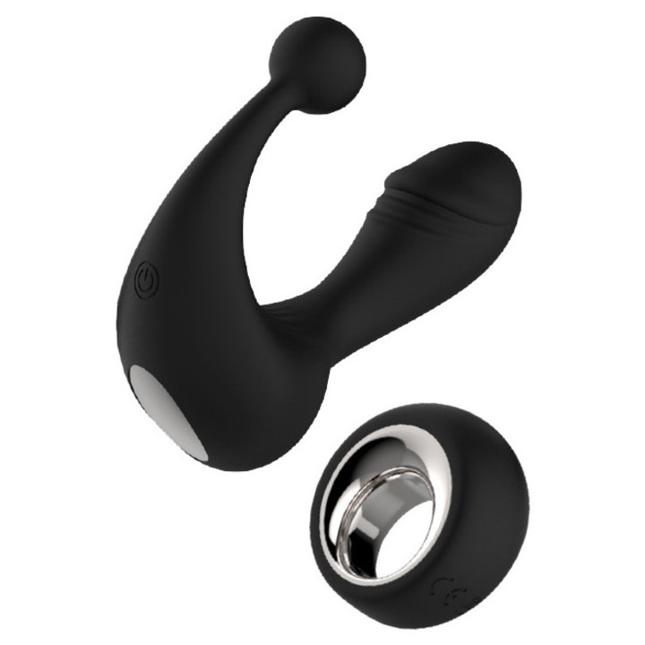 Helios vibrátor távirányítóval, 3,5x12 cm, 9 rezgési mód, vízálló