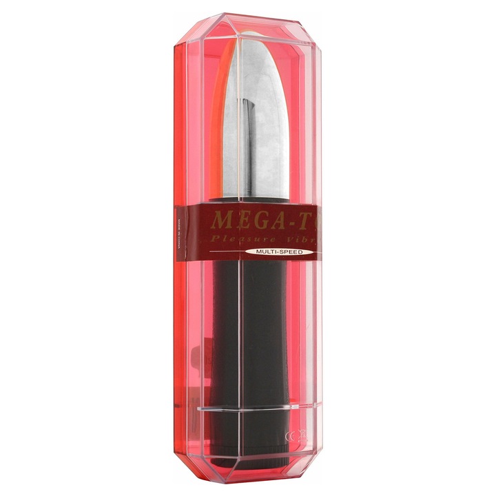 Vibrator Seven Creations, argintiu, suprafata neteda, motor silentios