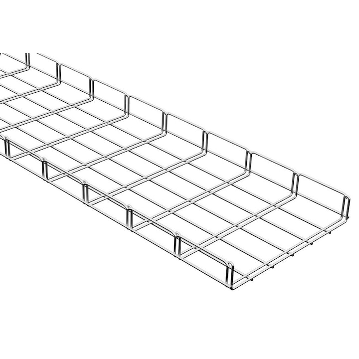 Canal cablu metalic LEDO 300x50mm galvanizat, lungime 2 metri, rezistență la foc, capacitate mare de încărcare