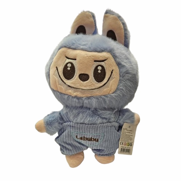 Labubu Játék, Plüss, Kék, 26 cm