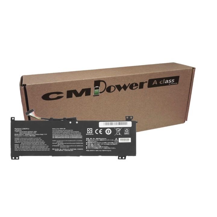 Baterie laptop CM Power Clasa A compatibila cu Lenovo IdeaPad Gaming 3 15ACH6, 15IHU6 5B11B96715 L20M3PC2 L20M3PC2