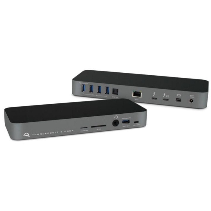 Thunderbolt 3 portreplikátor, USB-C, LAN, szürke, OWC