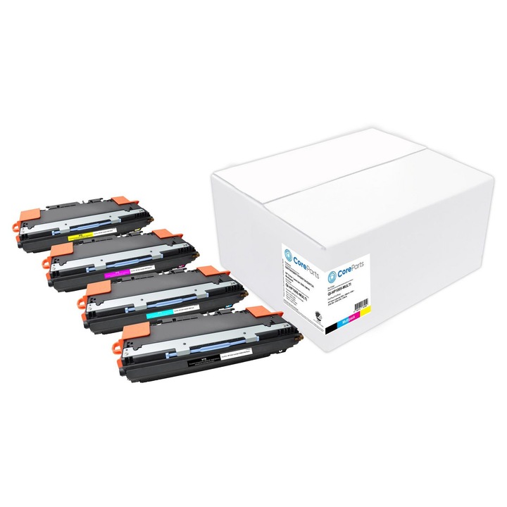 Тонер комплект CoreParts за HP 3500 CMYK, 6000x4000x4000x4000 страници, сертифициран от Nordic Swan