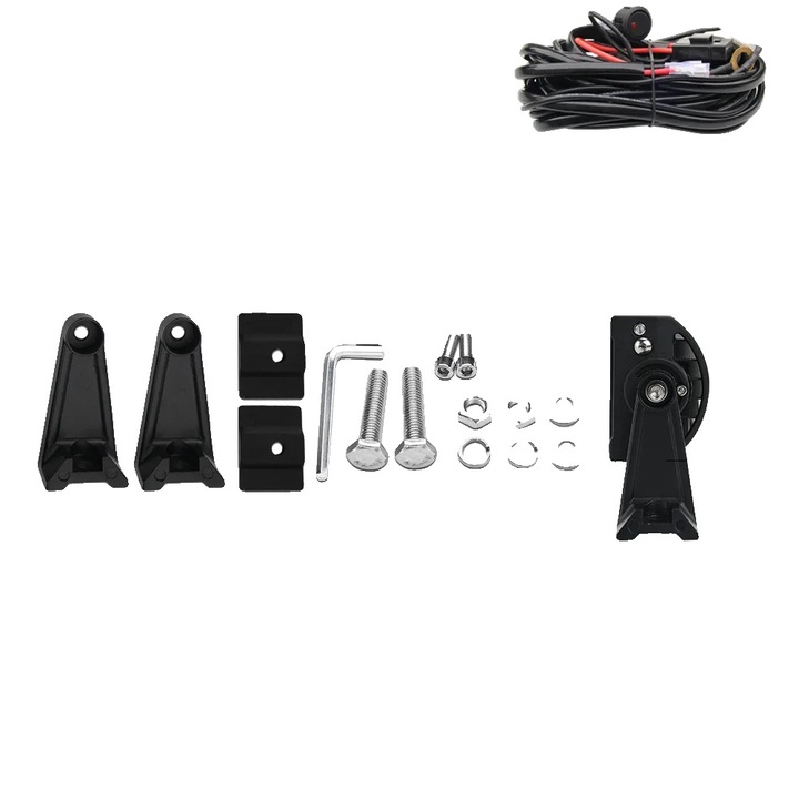 Bara de lumina, 32 inch, design combo, eficienta energetica, curbata cu fir, aluminiu durabil