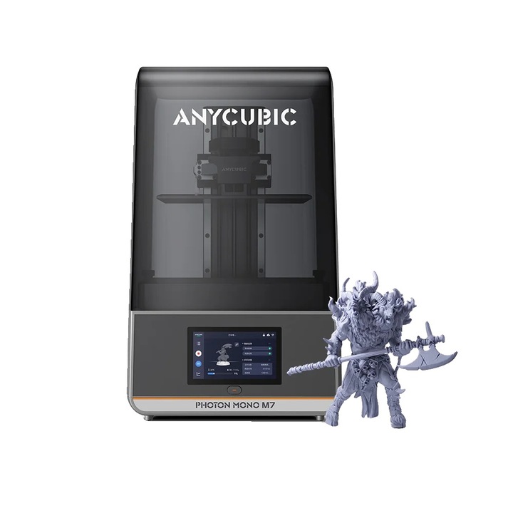 3D принтер Photon Mono M7, резолюция 14K, високоскоростна смола, размери 223x230x126 мм