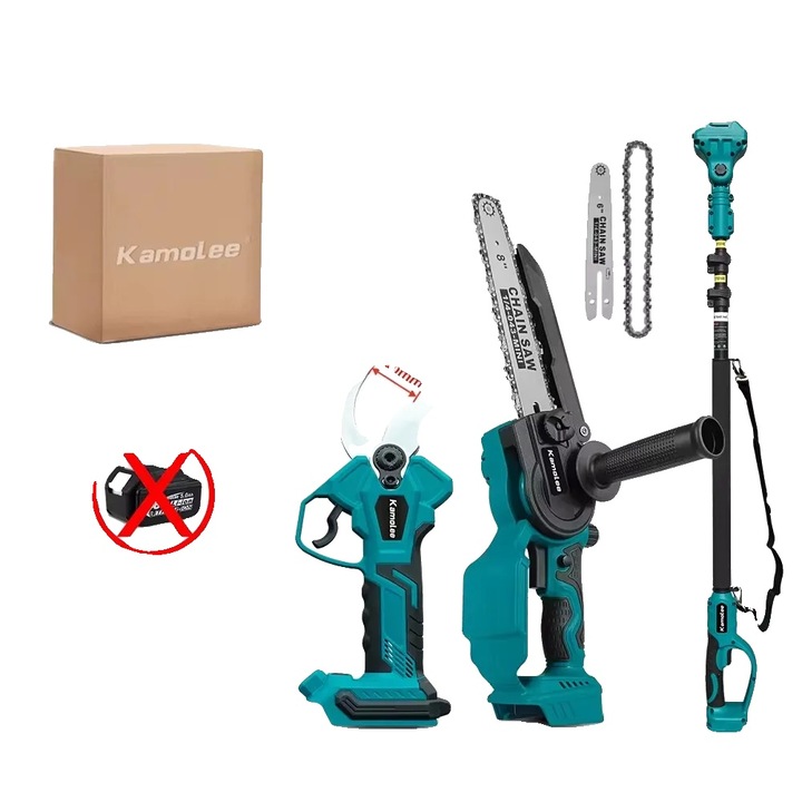 Fierastraie cu lant electric, telescopic, set complet 40mm, 6-8inch, 250cm