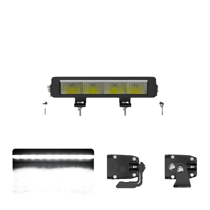 Proiector LED 10inch, super luminos, impermeabil, aluminiu, 50.000 ore durata de viata