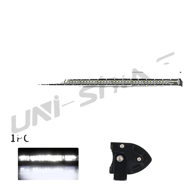 Proiector LED 38INCH, iluminare de inalta calitate, constructie din aluminiu, rezistent la apa, 9-32V