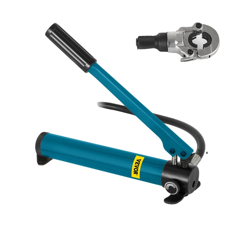 Cleste hidraulic pentru tevi, constructie din otel durabil, cap rotativ 360, dimensiuni 12-28mm si 16-32mm