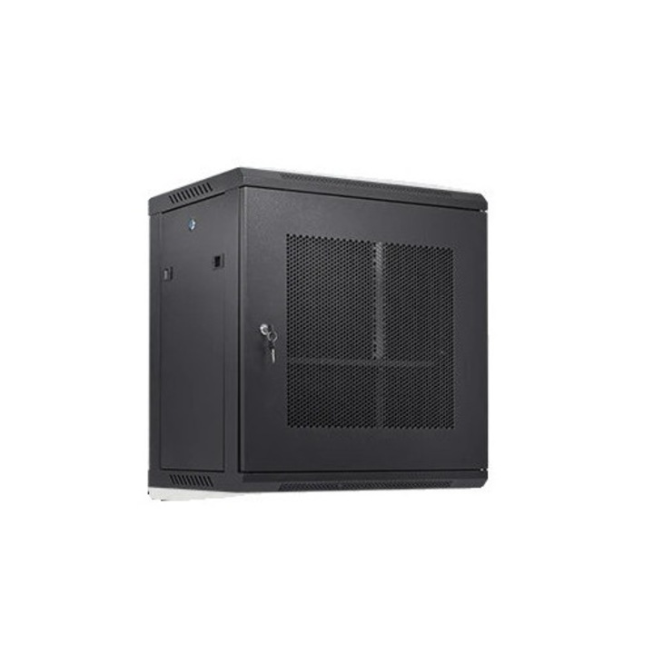 12U fémszekrény W36412, kompakt kialakítás, szellőző, 15,5x19,5x24,5 hüvelyk