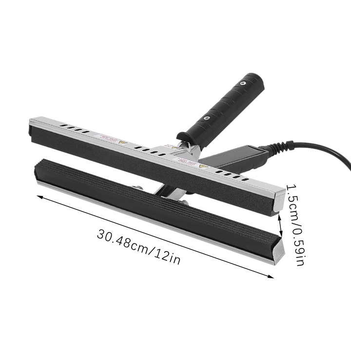 Aparat de vidat, setare temperatura multipla, compatibil cu diverse materiale, negru