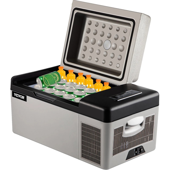 Frigider portabil, 20 L, racire eficienta, optiuni de alimentare versatile, 23.5x12.6x12.6 in