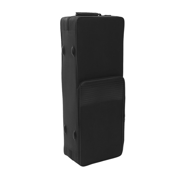 Caz pentru saxofon tenor, protectie durabila, optiuni de transport multiple, negru, 31x21x82cm