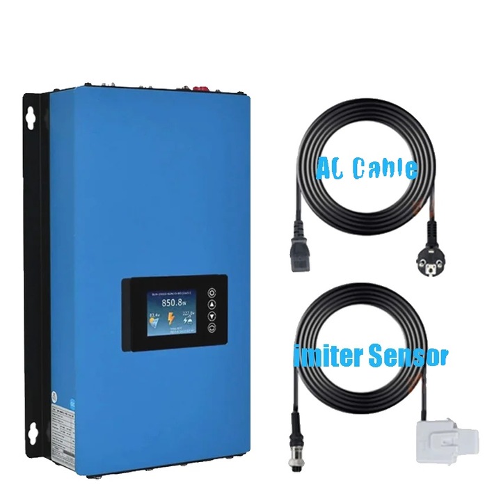 Inverter solar Grid Tie, tehnologie MPPT, design compact, cu limiter, 95-265V, 45-90V